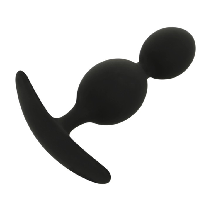 BLACKSILVER Plug anal en silicone avec 2 ondulations ORSON 9