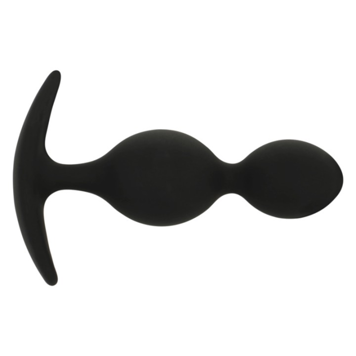 BLACKSILVER Plug anal de silicona amb 2 ones ORSON 9 CM