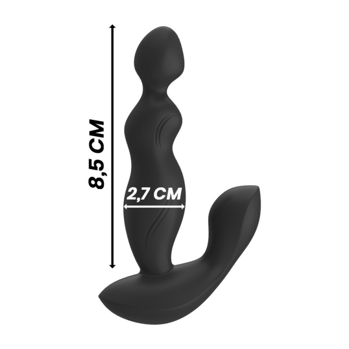 BLACKSILVER Plug anale vibrante in silicone con comando a