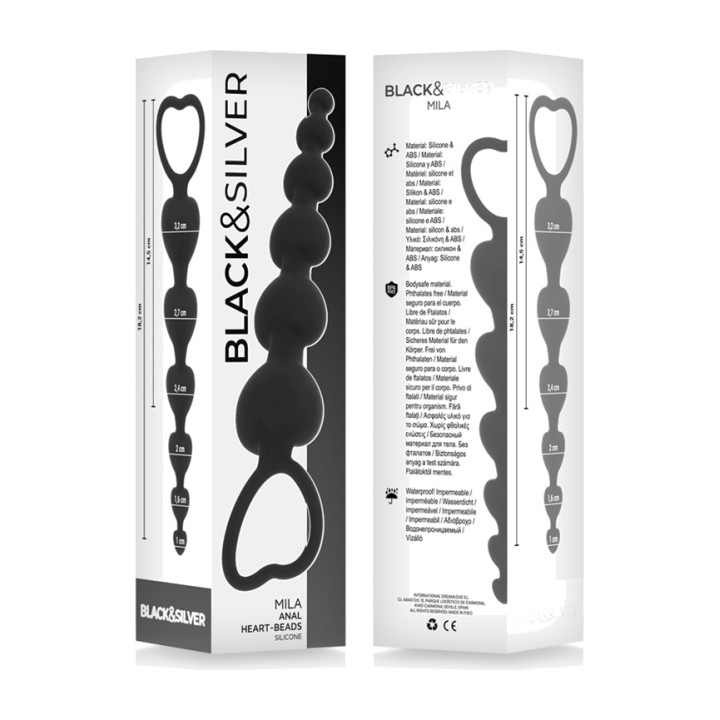 BLACKSILVER Lanț anal de inerție MILA 18 CM D-234778