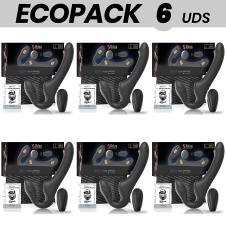 pack de 6 vibromasseurs sans corset avec bouton et remote control ecopack