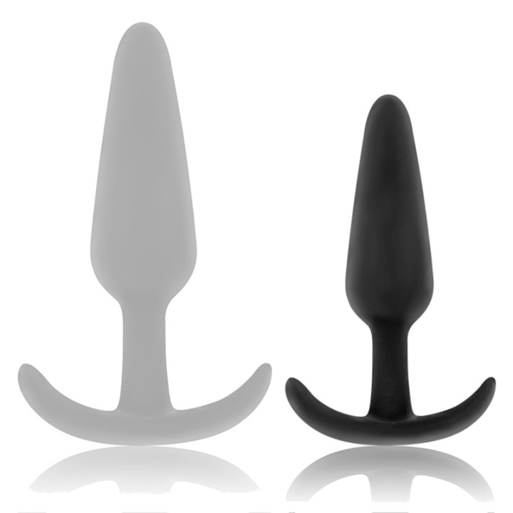 BLACKSILVER Plug anale piccolo in silicone con manico