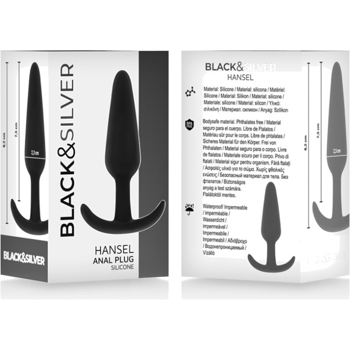 BLACKSILVER Plug anal micșor de silicione cu manevră