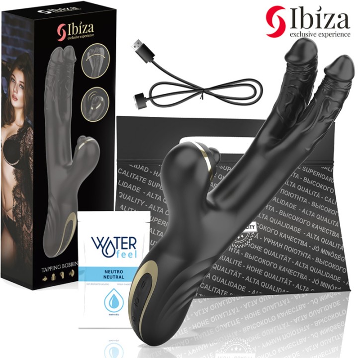 IBIZA TECHNOLOGY Sterk rabbit-vibrator met dubbele wave