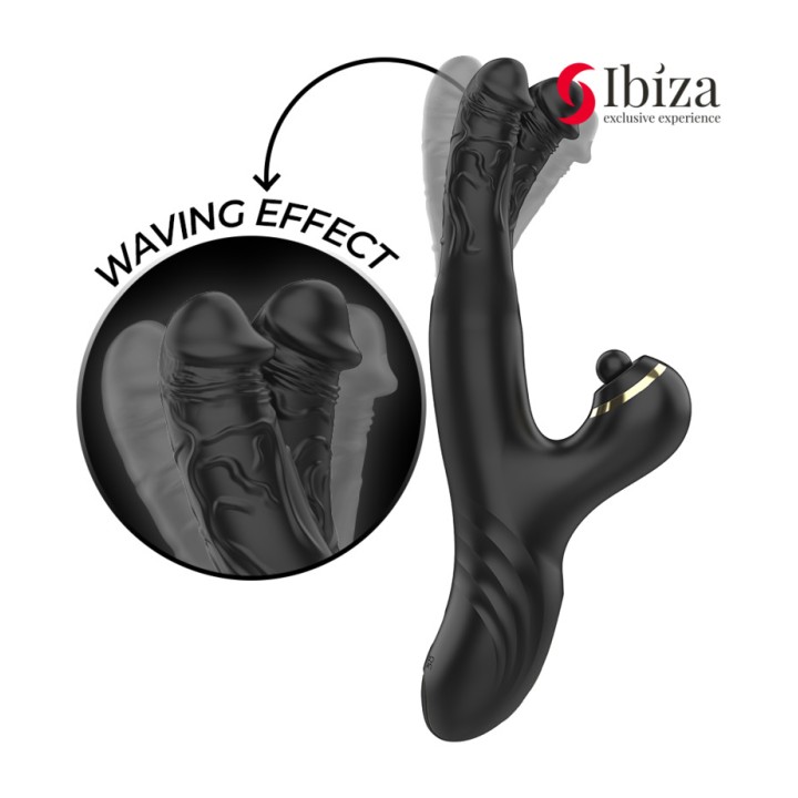 IBIZA TECHNOLOGY Kraftfuld rabbit-vibratør med dobbelt bølge