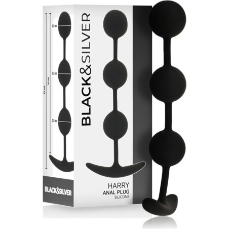rosario anal de silicone amb 3 esferes harry 14 cm