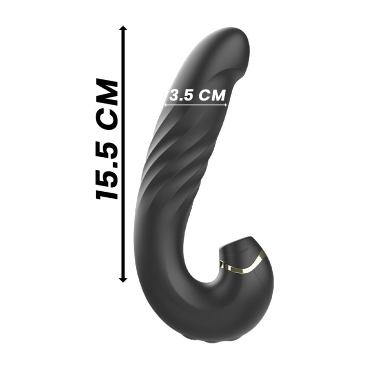 IBIZA TECHNOLOGY Clitoral vacuum vibrator with vertical