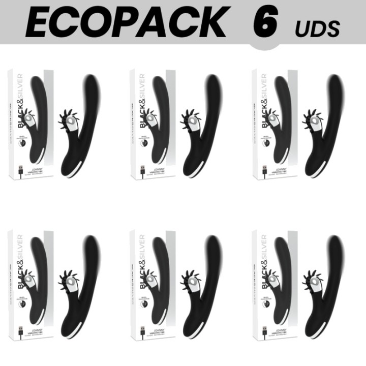 BLACKSILVER Pack de 6 vibradors rabbit ECOPACK BUNNY JOHNNY
