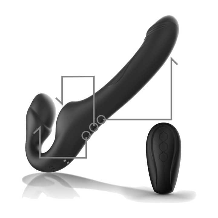 IBIZA TECHNOLOGY Vibrator strapless with pulsator and remote