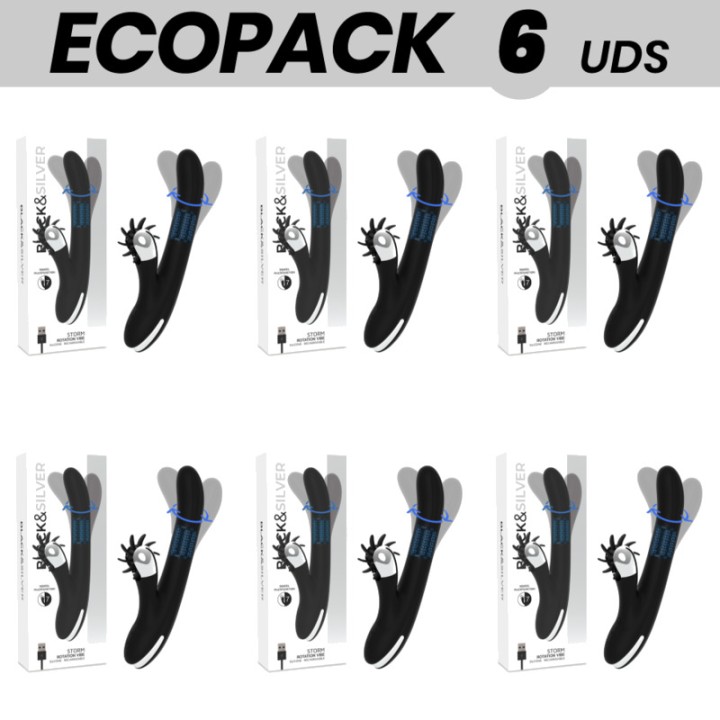 BLACKSILVER Σετ με 6 ερειπιδόχοι ρόμπιτ περιστροφή ECOPACK
