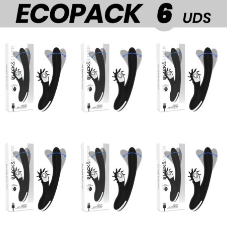 pack de 6 stimulateurs à lapin avec effet wave ecopack bunny grimm