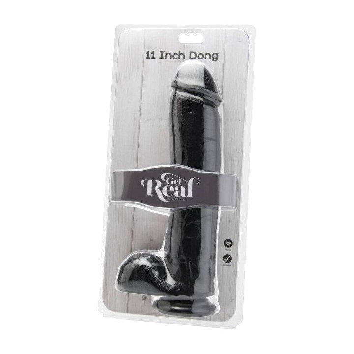 GET REAL Realistisk dildo med testiklar 28 CM D-234572VAR