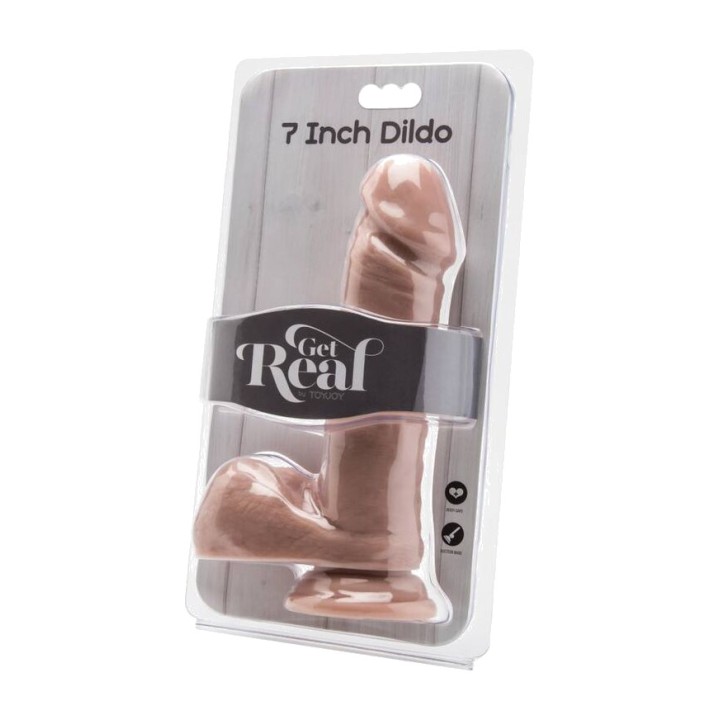 GET REAL Realistisk dildo med testiklar 18 CM D-234566VAR