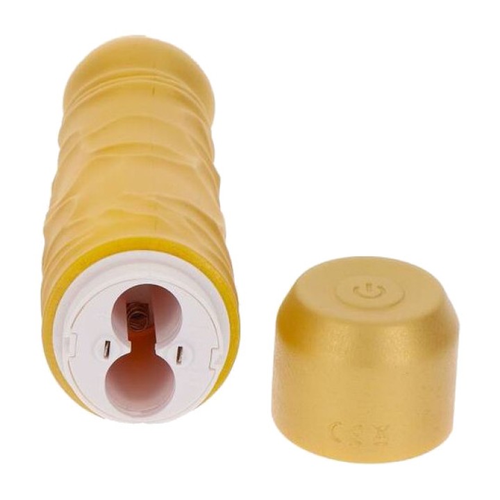 GET REAL Valózsa vibrátor GOLD-DICKER-ORIGINAL D-234594