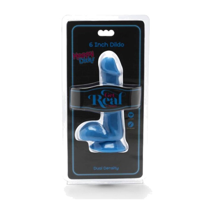 GET REAL Dildo med testiklar HAPPY DICKS 12 CM D-234586VAR