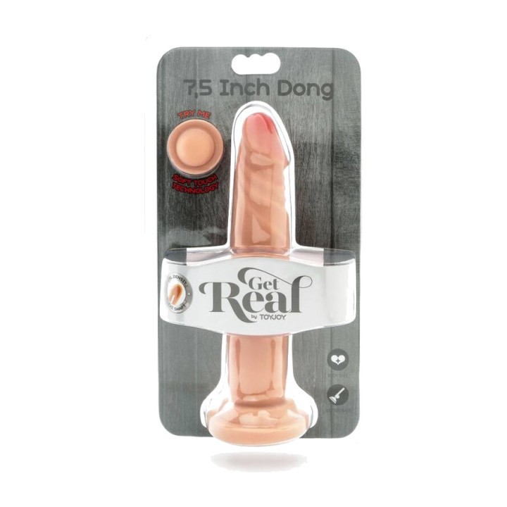 GET REAL Ρεαλιστικός δίλντο με διπλή πυκνότητα 19 CM