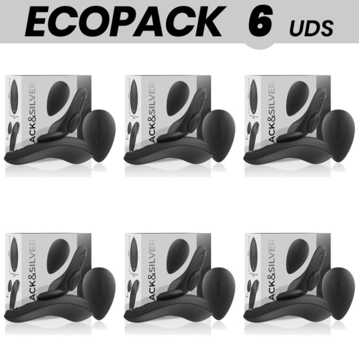 BLACKSILVER Pack de 6 culottes vibrantes magnétiques en