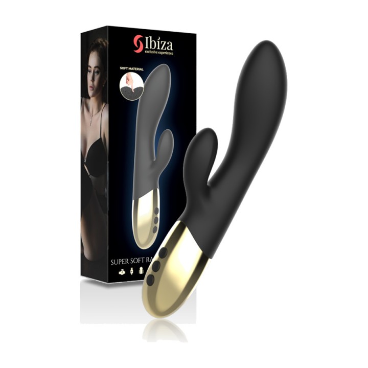 IBIZA TECHNOLOGY Vibrador rabbit súper suave al tacto 42328