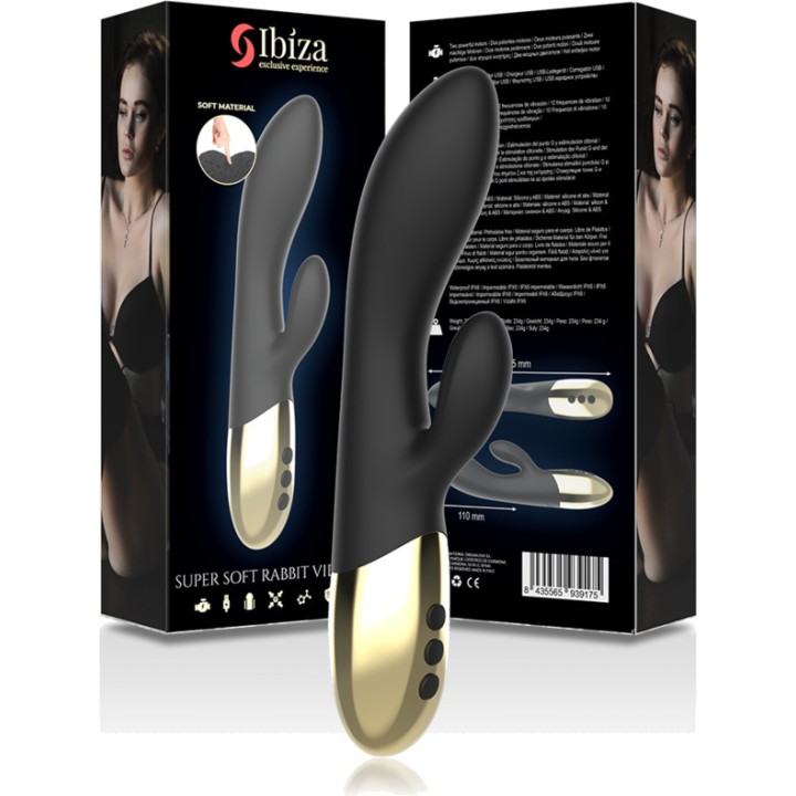 IBIZA TECHNOLOGY Rabbit-Vibrator mit superweicher Oberfläche