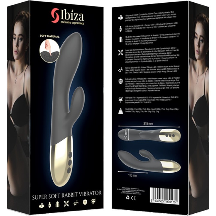 IBIZA TECHNOLOGY Rabbit-Vibrator mit superweicher Oberfläche