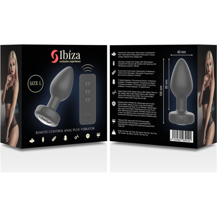 IBIZA TECHNOLOGY Plug anal vibrador amb control remot 42323