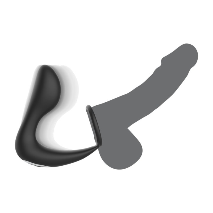 BLACKSILVER Anal vibrator massager with remote control and