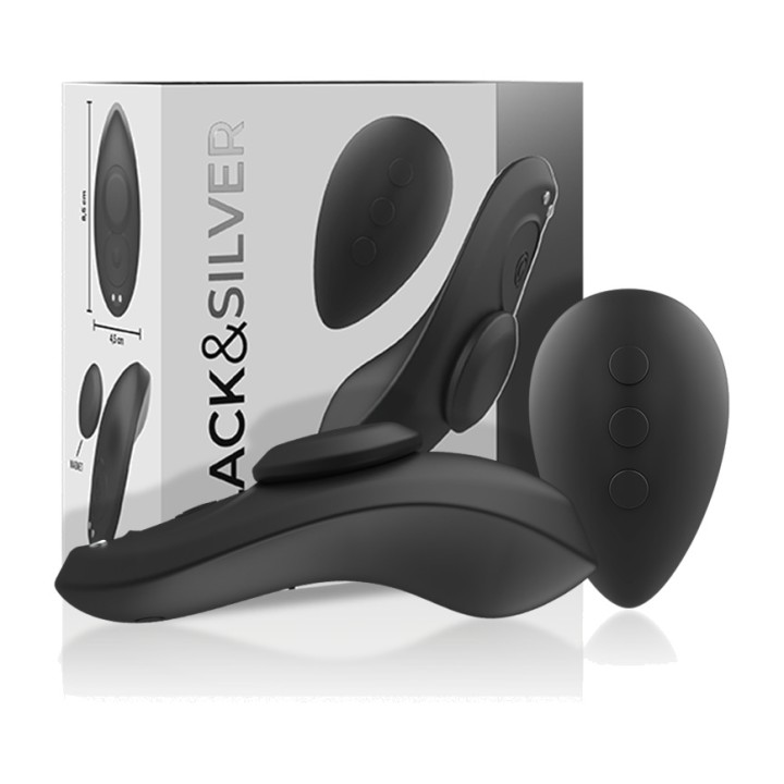 BLACKSILVER Short vibrante magnétique en silicone avec