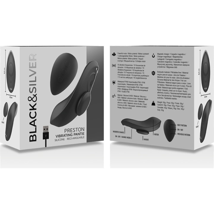 BLACKSILVER Μαγνητικός σελατίνος χαλινάκος με τηλεκινητή
