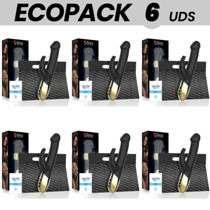 IBIZA TECHNOLOGY Pack of 6 pearlized rabbit rotators ECOPACK