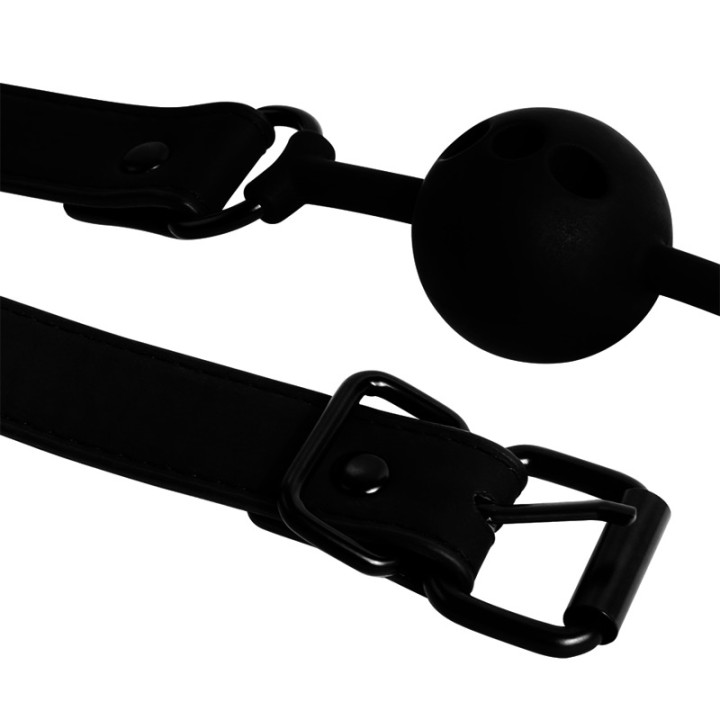FETISH SUBMISSIVE Atemschutz mit ventilierbarem Silikongummi
