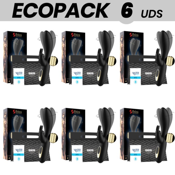 IBIZA TECHNOLOGY Set de 6 vibratoare rabbit rotative perlate