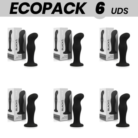 pack med 6 analplug i premium silicon ecopack sean