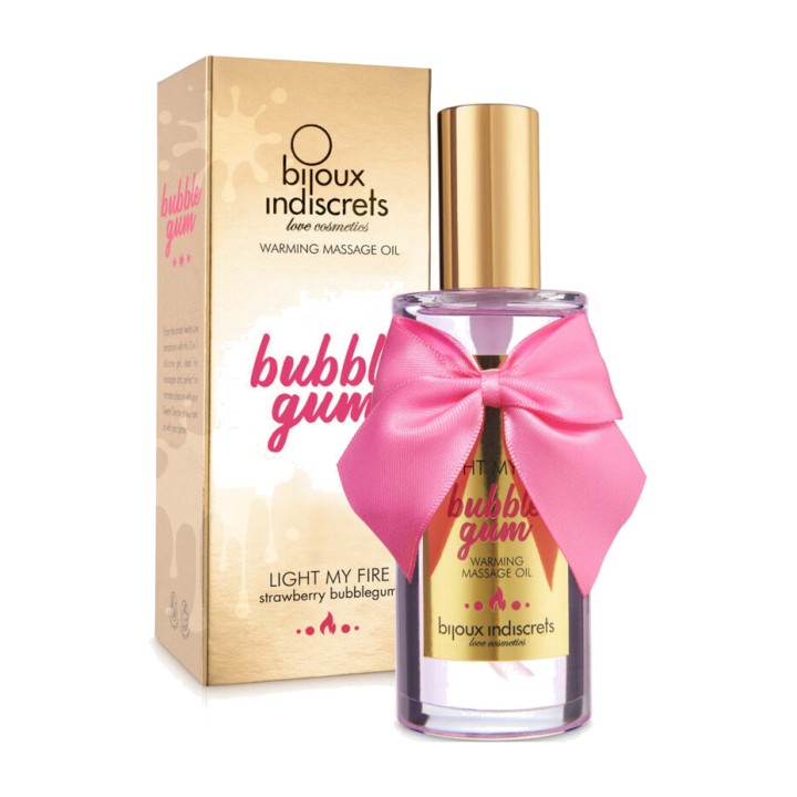 BIJOUX INDISCRETS Massageolie met warmteffect en smaak LIGHT