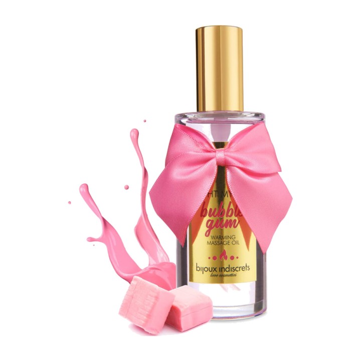 BIJOUX INDISCRETS Massageolie met warmteffect en smaak LIGHT