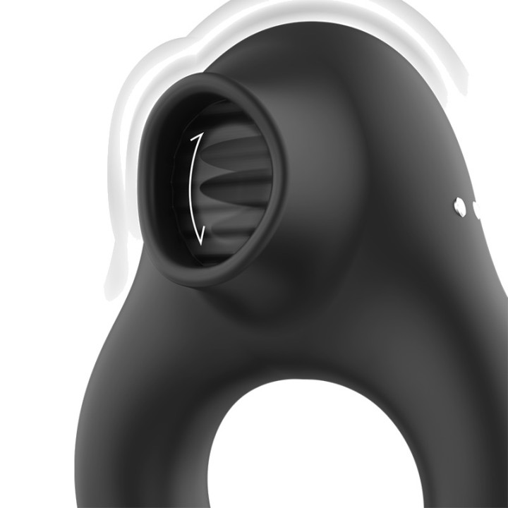 BLACKSILVER Leddsvänger för penis av silicon med laddning