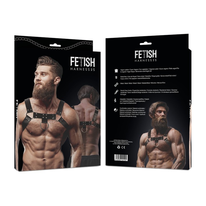 FETISH SUBMISSIVE Männer-Polstleder-Bustgurt ATTITUDE-43724