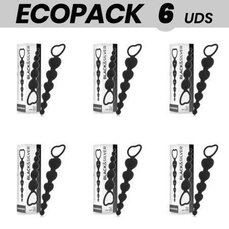 6 db csíkos színpár lánc packs ecopack mila 18 cm