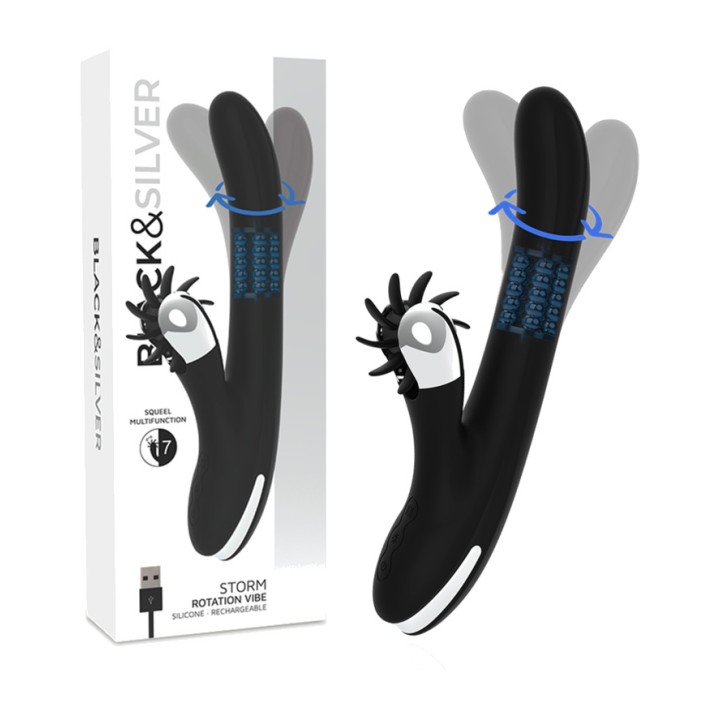 BLACKSILVER Rabbitschokker met rotatie BUNNY STORM D-232418