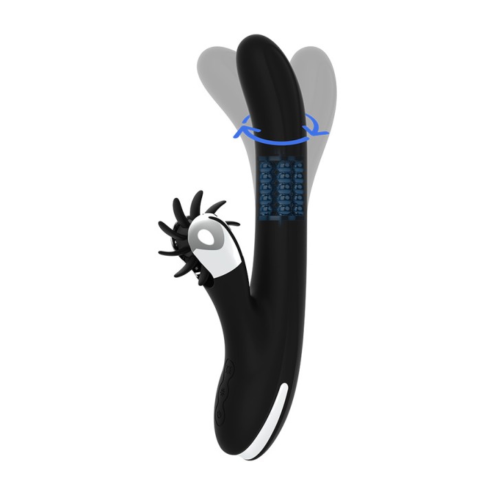 BLACKSILVER Vibrator cușcă cu rotație BUNNY STORM D-232418