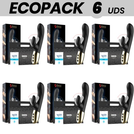 set di 6 vibratori con stimolatore clitoride e effetto leccata ecopack new-experience