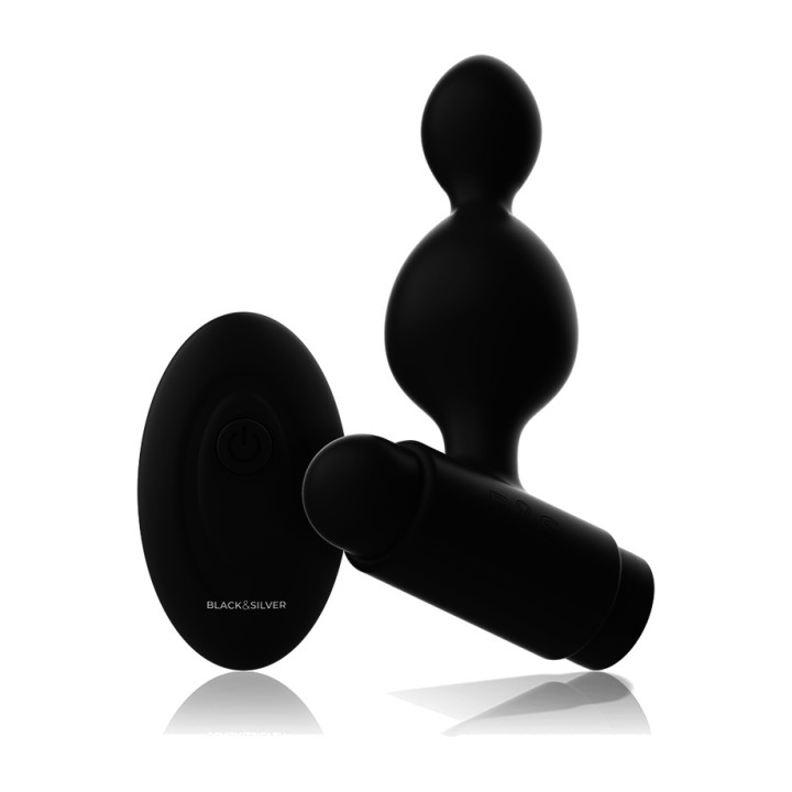 BLACKSILVER Plug anal vibrant petit en silicone avec