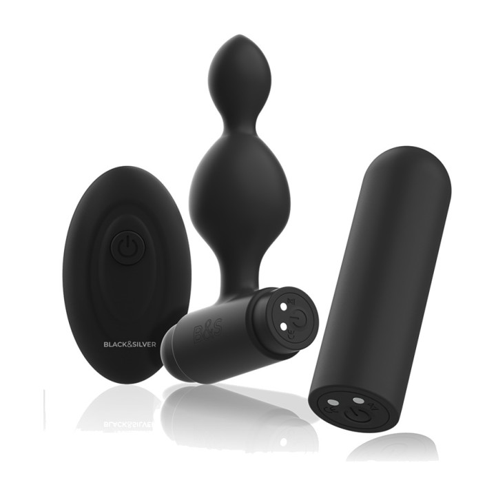 BLACKSILVER Plug anal vibrant petit en silicone avec