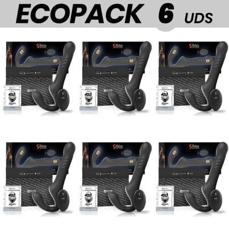 pack de 6 vibradores strapless con control remoto ecopack up down