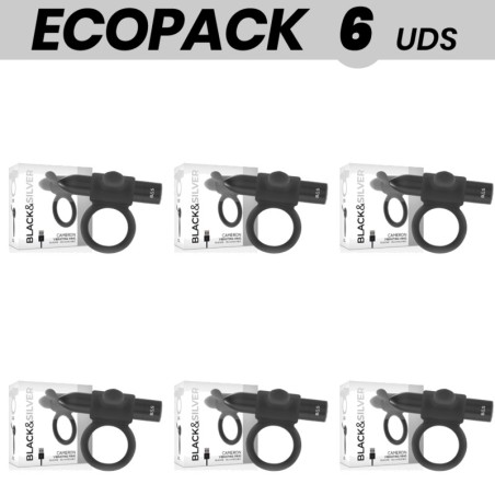 pack de 6 anneaux vibrants rechargeables pour le pénis ecopack-cameron