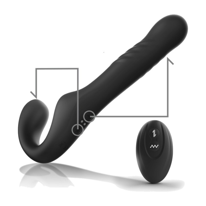 IBIZA TECHNOLOGY Vibrator strapless with remote control UP