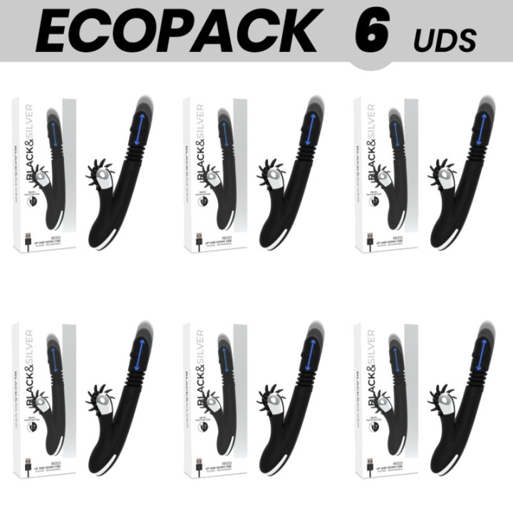 BLACKSILVER Set di 6 vibratori con movimento su e giù