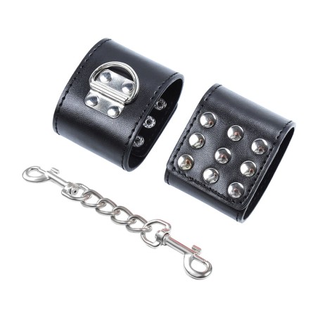 handgelenkssperre mit metallischer klappe fetish