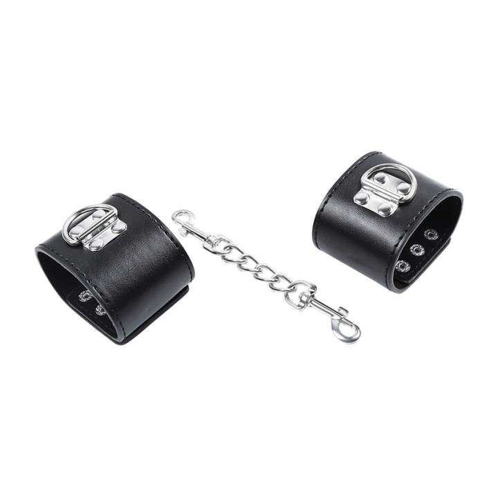 OHMAMA Omezení zápěstí s kovovým zipem FETISH D-230348