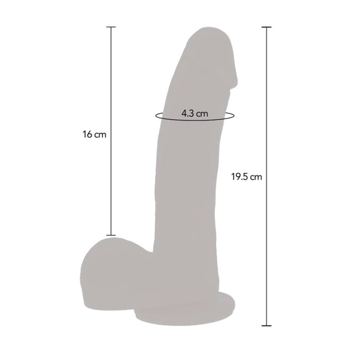 GET REAL Dildo con empuje magnético pulsante