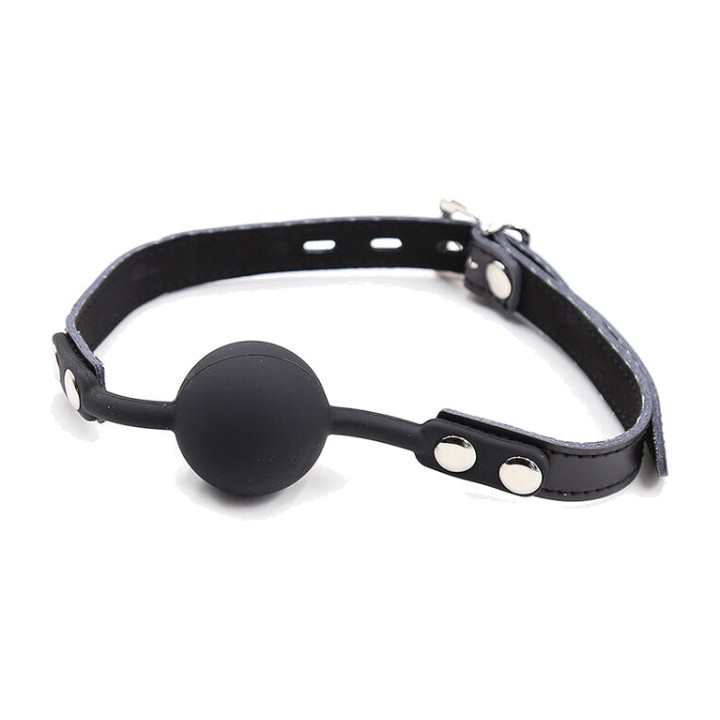 OHMAMA Bite de silicone avec laisse en cuir et cadenas